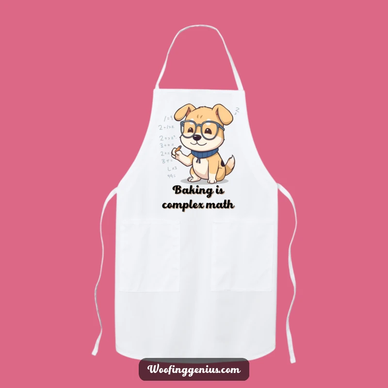 Funny Dog Lab Coat Apron: Formula Scribbler, Humorous Chef Gift