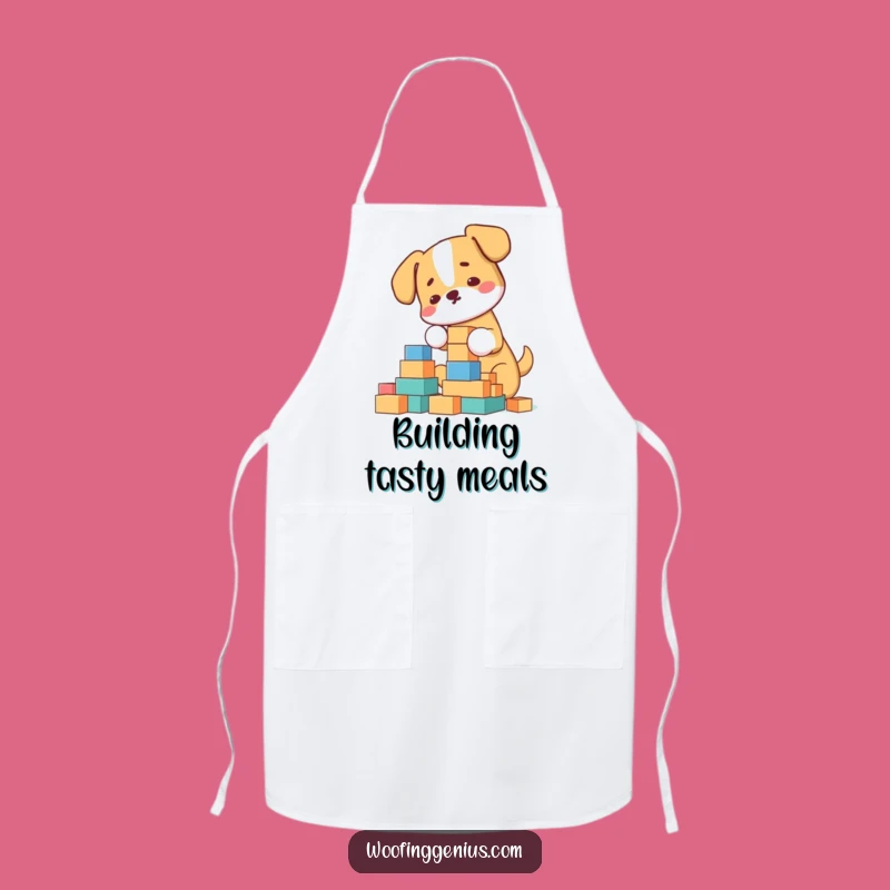 Funny Architect Dog Apron: Kitchen Builder Gift, Ideal Humorous Present