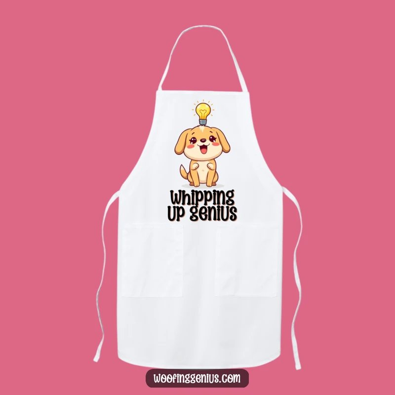 Funny Dog Apron - Chef's Brilliant Idea Helper for Dog Lovers