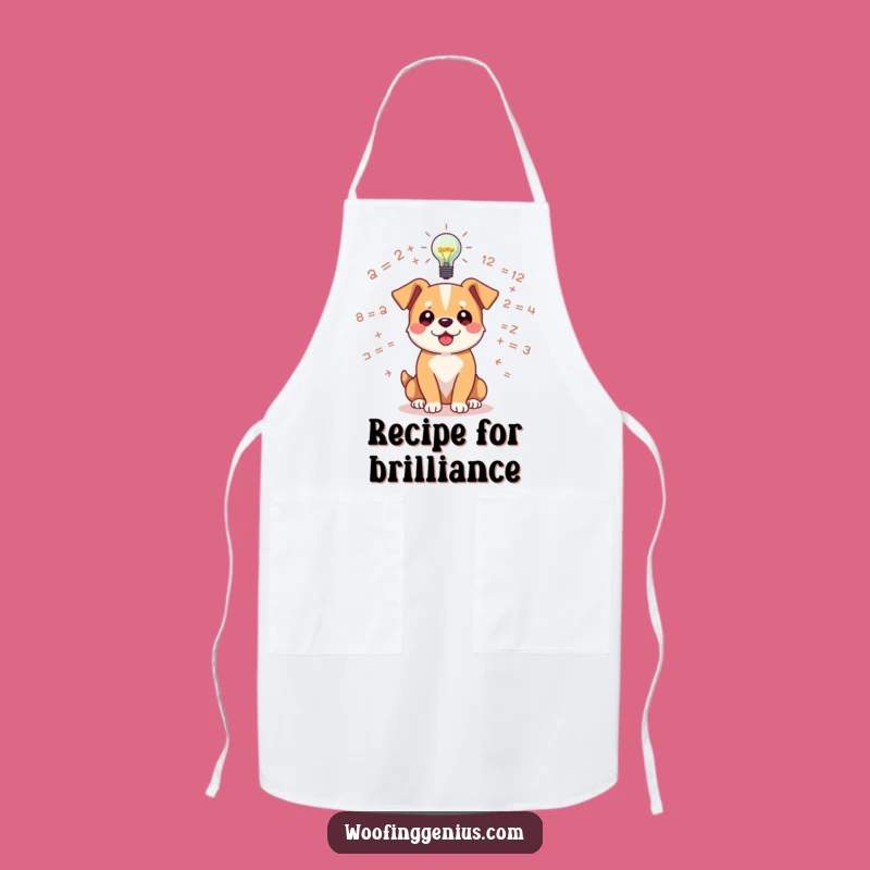 Funny Dog Chef's Idea Apron: Eureka Moment, Humorous Cooking Gift