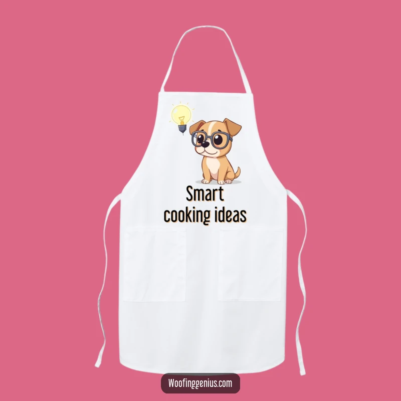 Funny Dog Genius Apron - Hilarious Kitchen Companion for Inventive Cooks