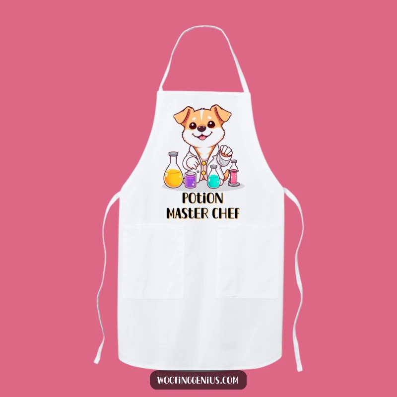 Funny Dog Lab Apron - Chef's Potion Helper for Kitchen Scientists