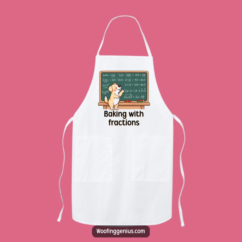 Funny Dog Math Apron - Chef's Equation Helper for Kitchen Geniuses