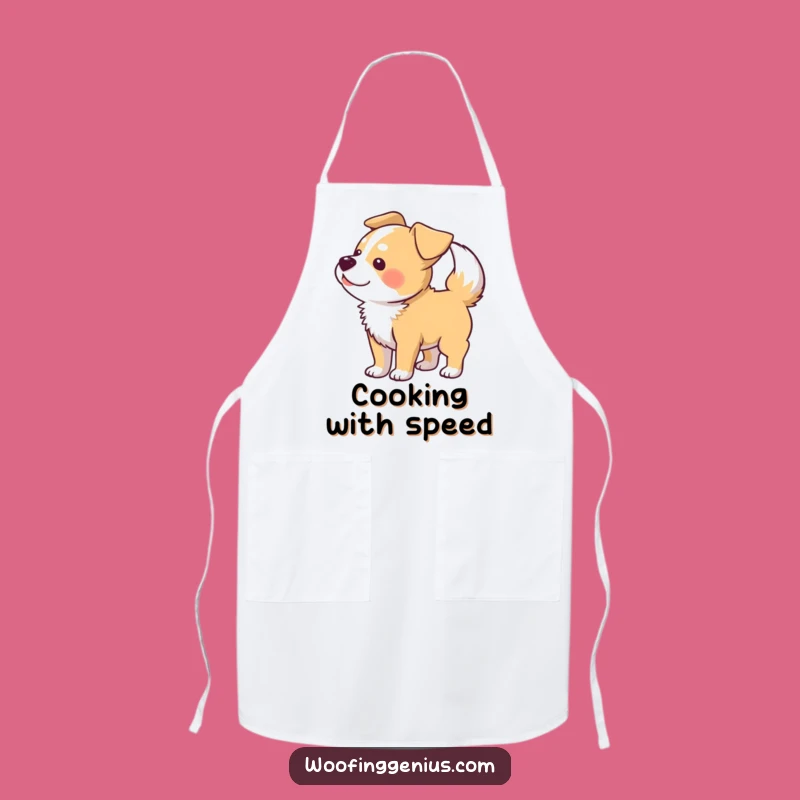 Funny Happy Dog Apron: Cook with Joy, Hilarious Kitchen Funny Gift
