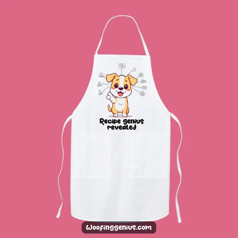 Funny Brainy Dog Apron: Cook Up Smart Ideas with this Hilarious Chef Pup