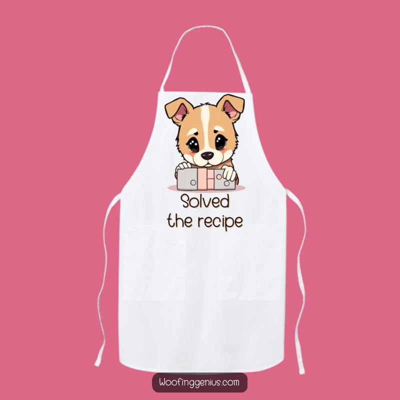 Funny Genius Dog Apron: Puzzle Solver Chef Gift, Ideal Humorous Present
