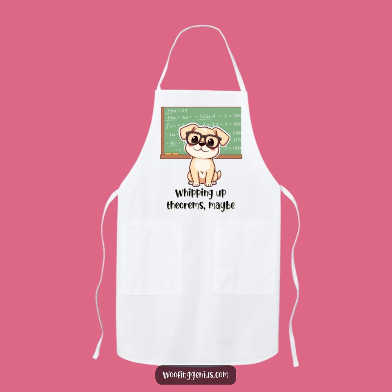 Funny Genius Dog Apron: Chef's Smart Equation Kitchen Accessory Gift