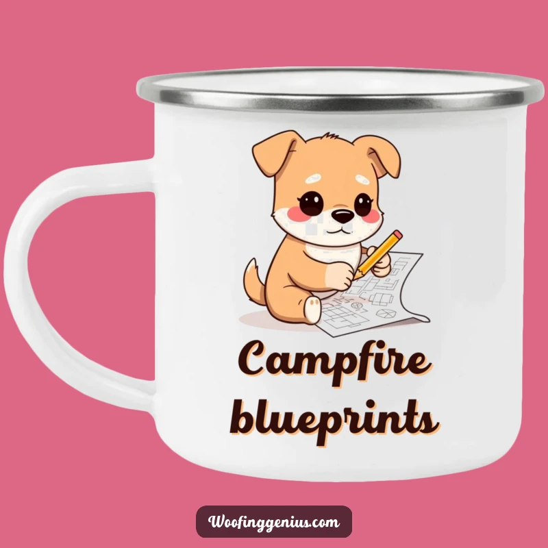 Adventure Ready Funny Architect Dog Mug - Outdoor Design Gift