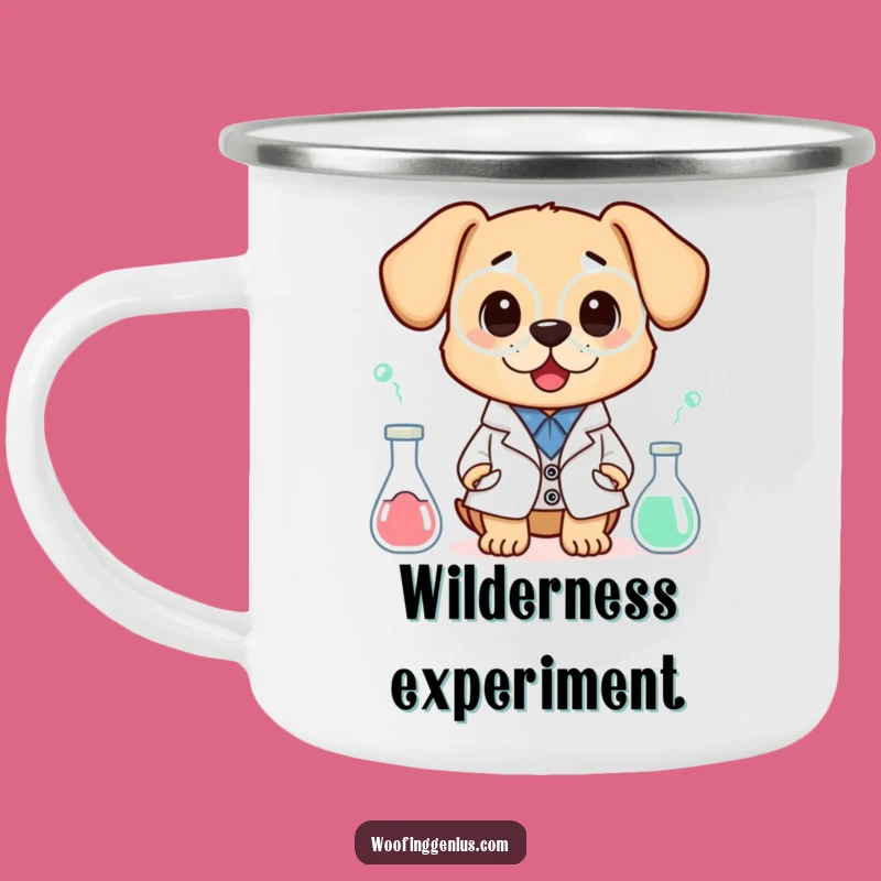 Adventure Ready Funny Scientist Dog Mug - Outdoor Lab Gift