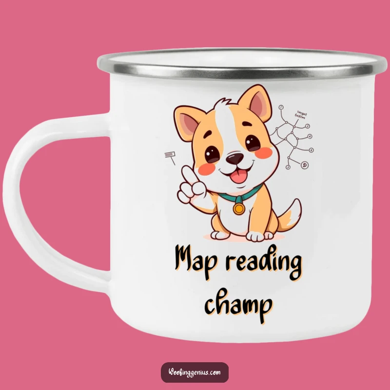 Funny Dog Diagram Adventure Mug - Point the Way on Your Travels!
