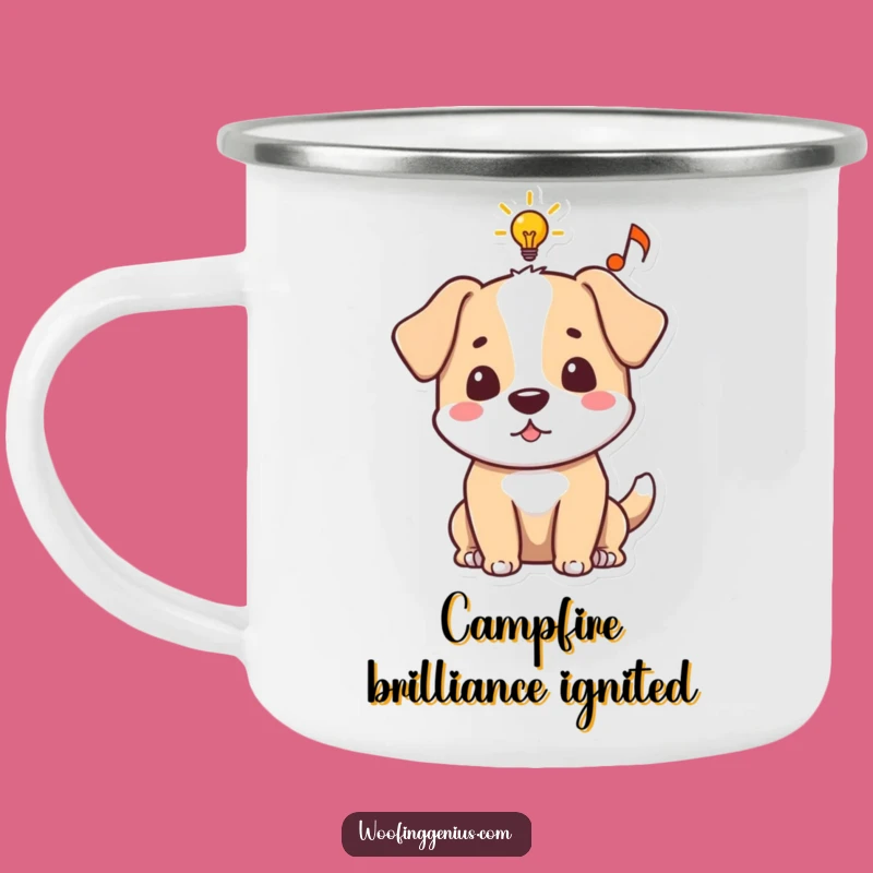 Funny Dog Idea Fuel Camp Mug - Hilarious Outdoor Inspiration Gift
