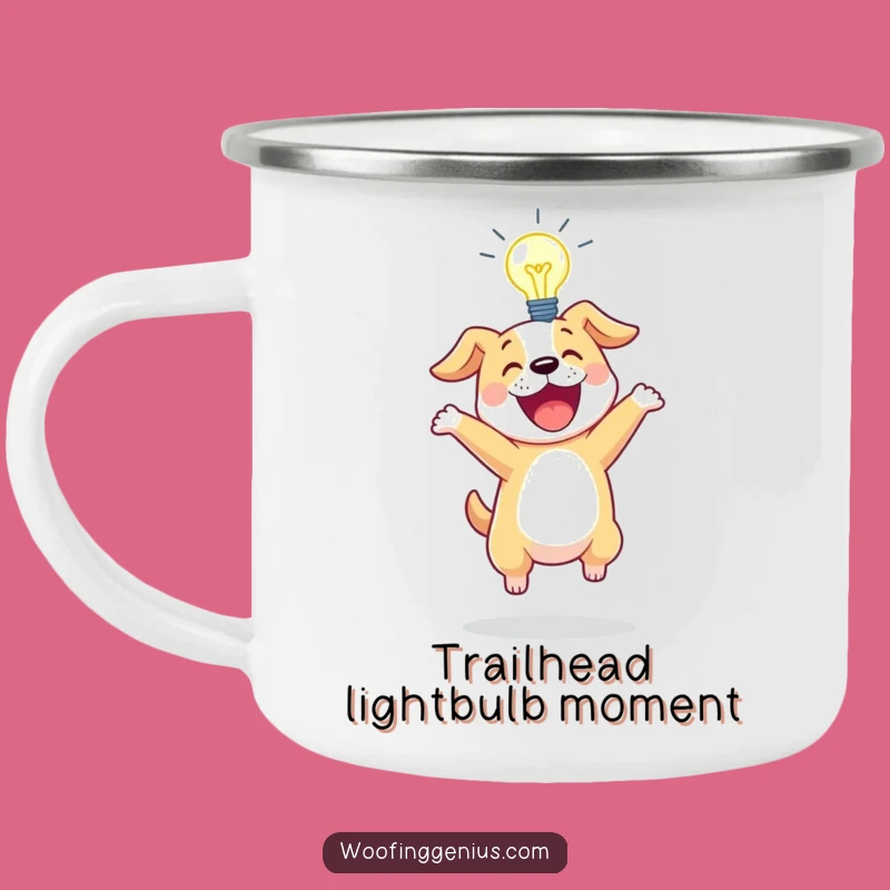 Funny Idea Dog Camp Mug: Bright Humor for Outdoor Inspiration, Perfect Funny Gift