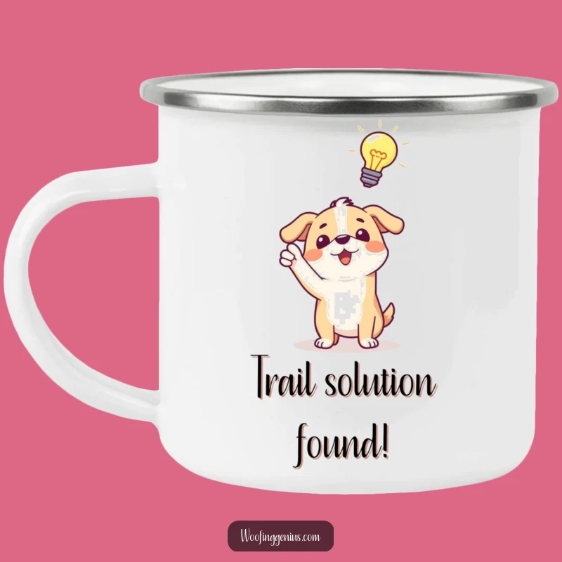 Funny Dog Idea Campfire Mug: Outdoor Lightbulb, Perfect Gift!