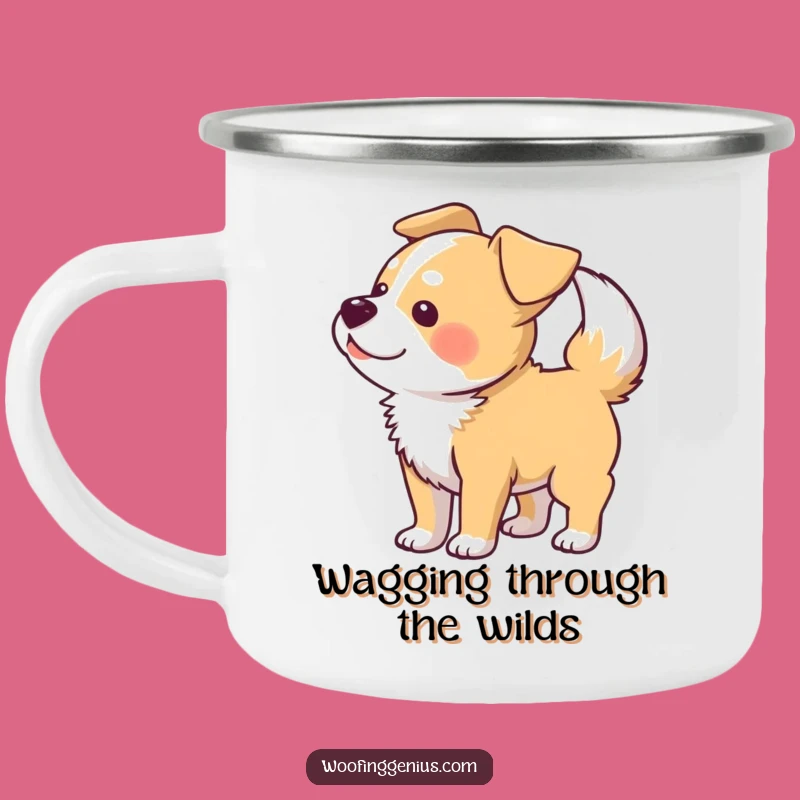 Funny Happy Dog Camp Mug: Joyful Humor for Adventures, Perfect Funny Gift