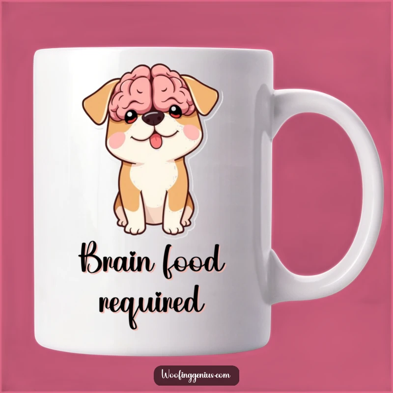 Funny Big Brain Dog Mug: Genius Humor for Smart Dogs, Perfect Funny Gift