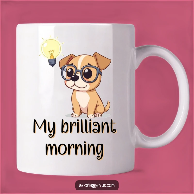 Funny Dog Genius Mug - Hilarious Gift for the Brightest Pup Lover