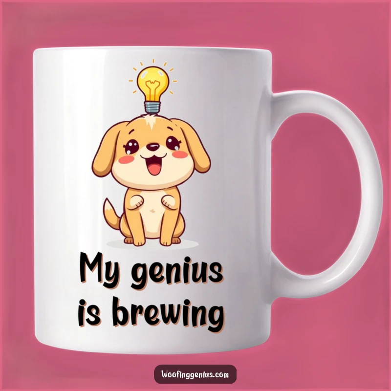 Funny Dog Lightbulb Mug - Brilliant Idea Gift for Dog Lovers