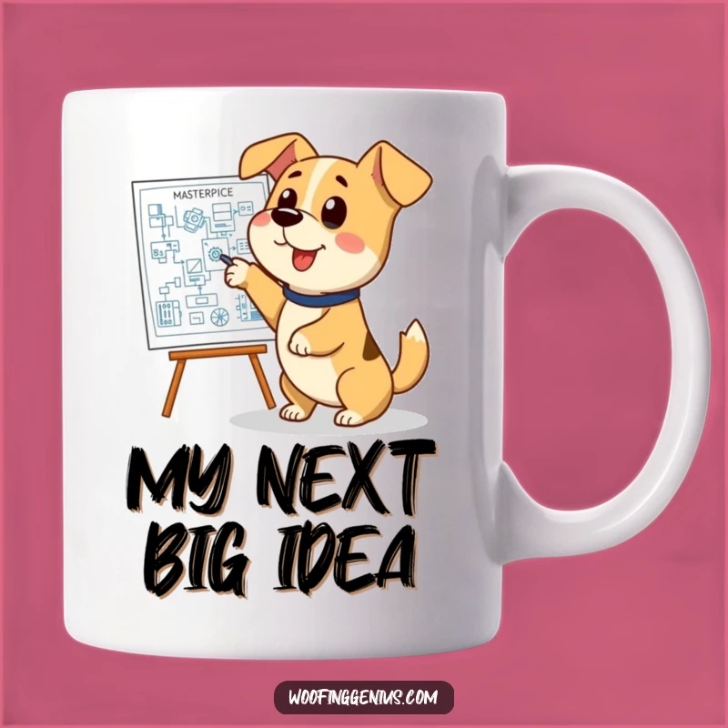 Funny Architect Dog Mug: Genius Pooch Blueprint Gift for Dog Lovers