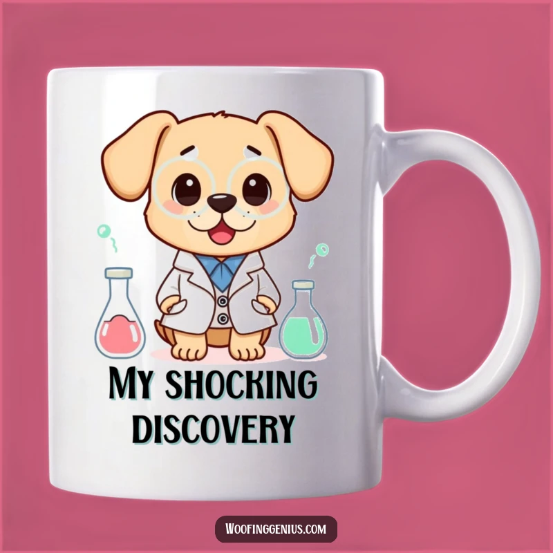 Funny Scientist Dog Mug - Surprised Pup Lab Enthusiast Gift