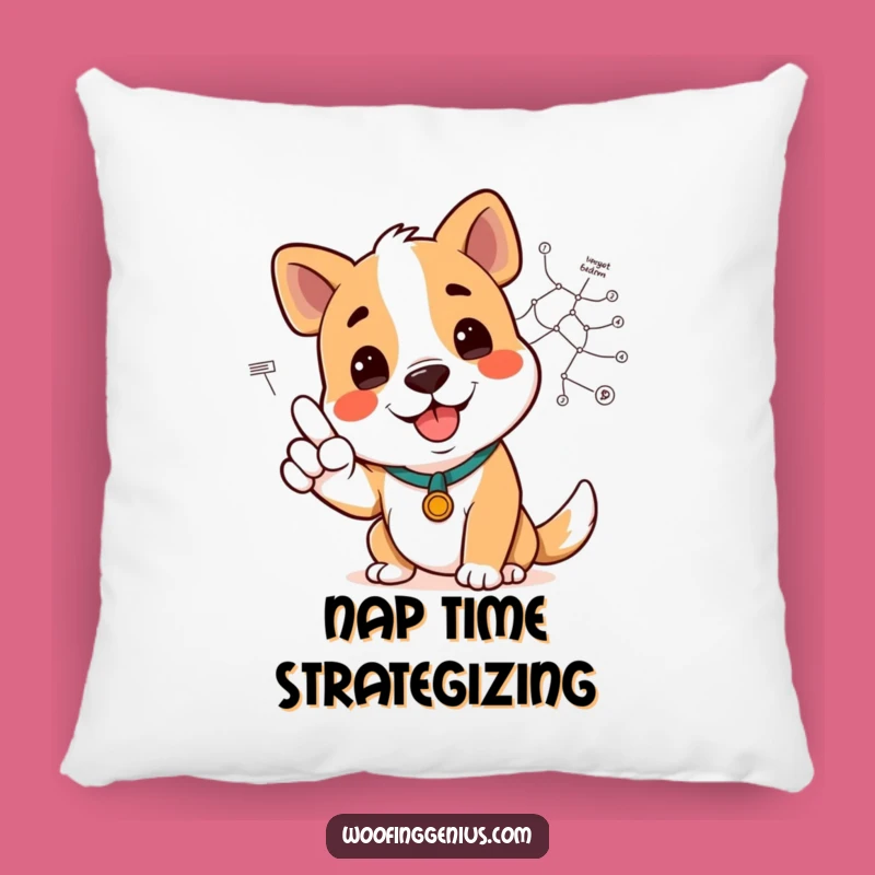 Funny Dog Diagram Pillow - Rest Your Head on Insight!