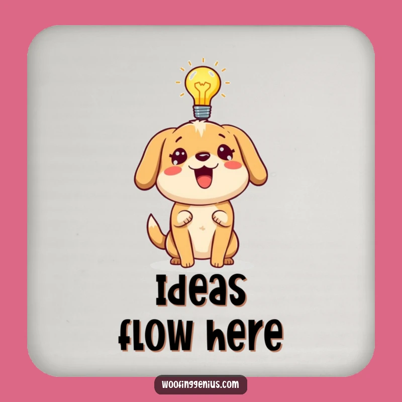 Funny Dog Coaster - Brilliant Idea Protector for Tables