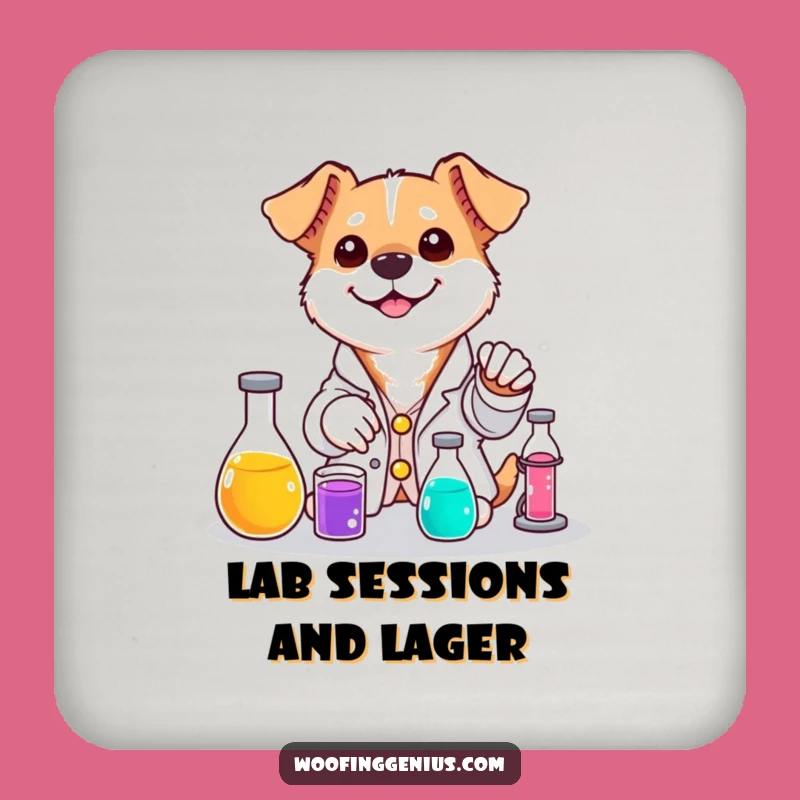 Funny Dog Lab Coaster - Potion Protector for Tables