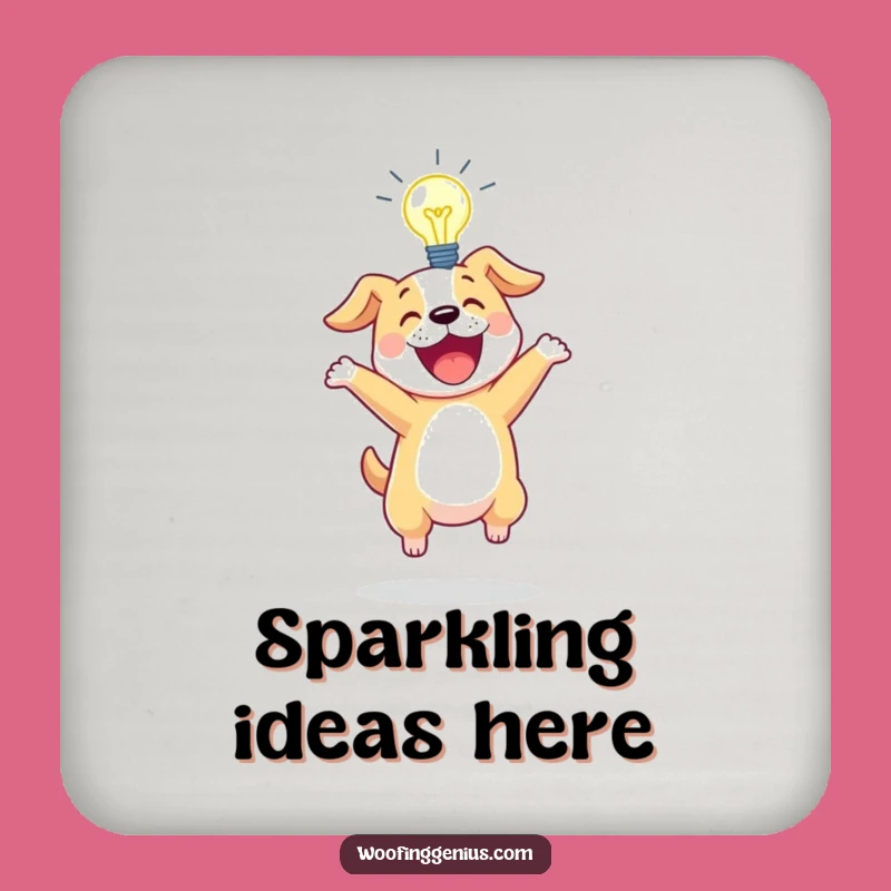 Funny Idea Dog Coaster Set: Protect Surfaces with Bright Humor, Ideal Funny Gift