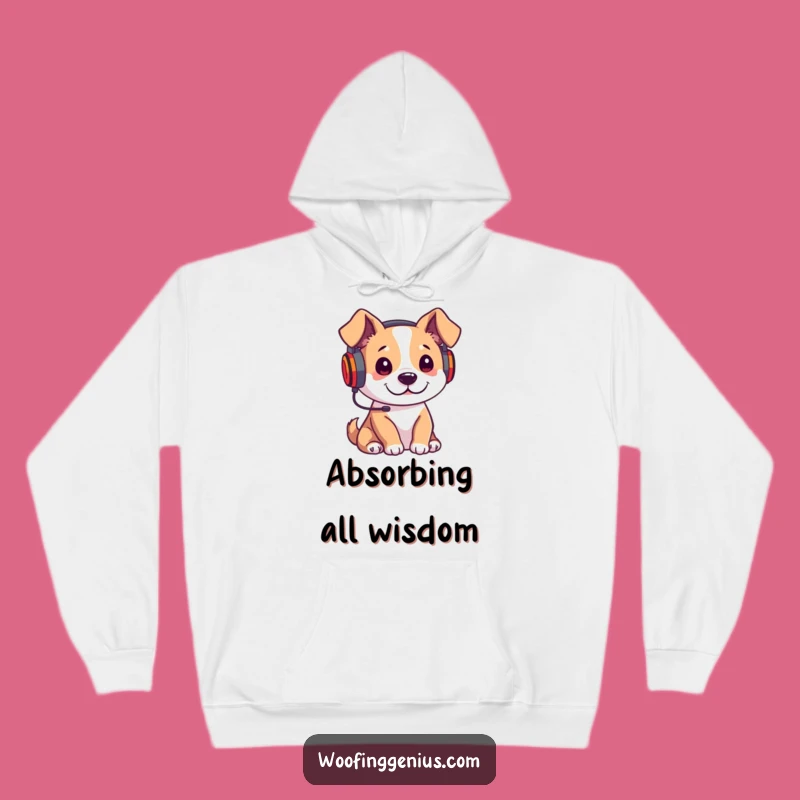 Funny Study Dog Hoodie - Cozy Pup Learning Sweatshirt Gift!