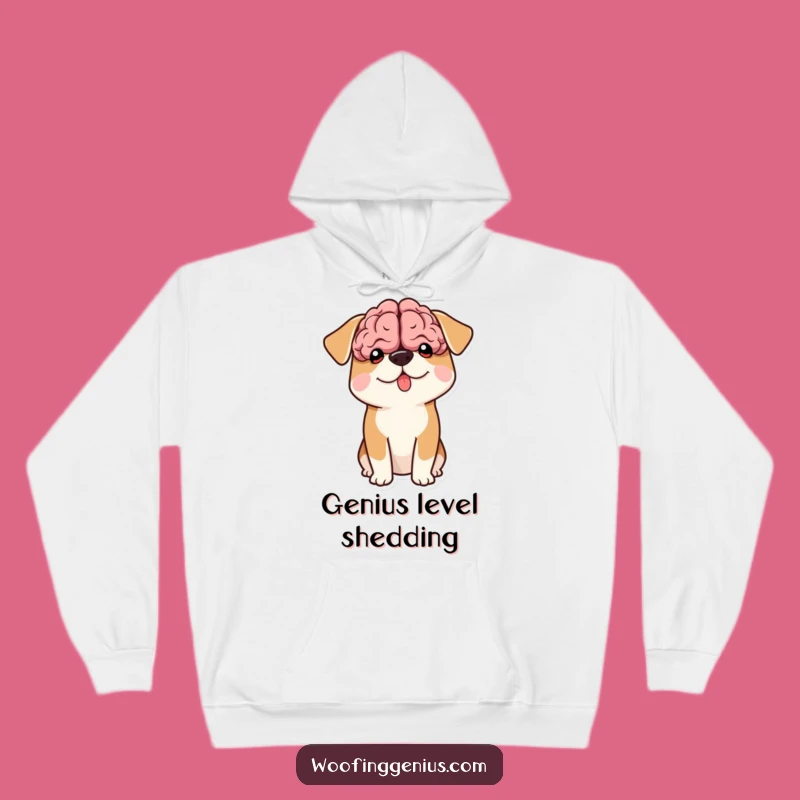 Cozy Funny Big Brain Dog Hoodie: Warmth for Your Brilliant Thoughts, Ideal Funny Gift