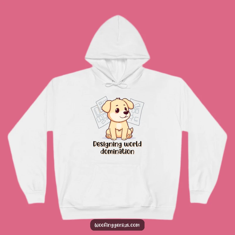 Funny Architect Dog Hoodie: Cozy Thoughtful Sweatshirt, Perfect Humorous Gift