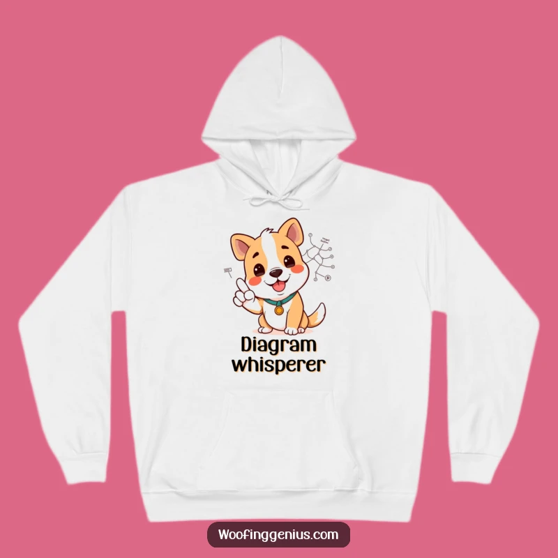 Funny Dog Diagram Pointer Hoodie - Stay Warm and Insightful!