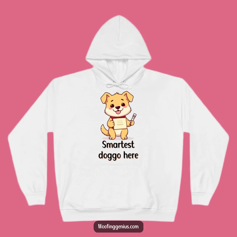 Funny Dog Inventor Hoodie, Cozy Canine Diploma Wear for the Ultimate Intellectual Pet Lover