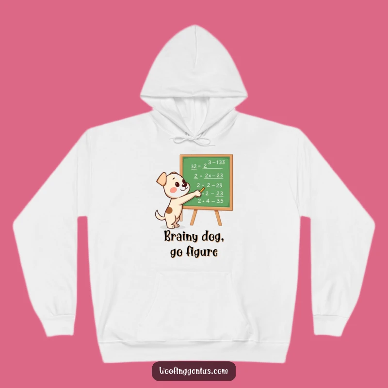 Funny Genius Dog Hoodie: Cozy Smart Equations Sweatshirt, Perfect Humorous Gift