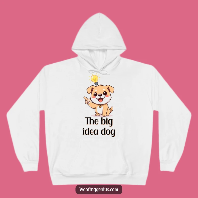 Funny Idea Dog Hoodie: Cozy Lightbulb Canine's Pointer Comfort Gift