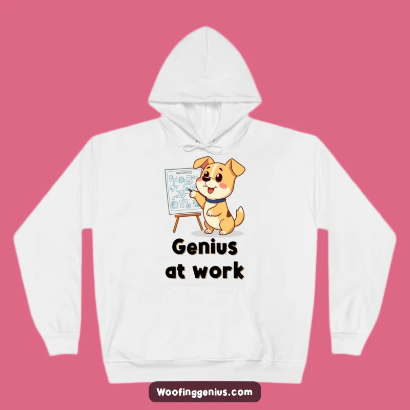 Funny Dog Blueprint Hoodie: Cozy and Clever Pooch Design Gift