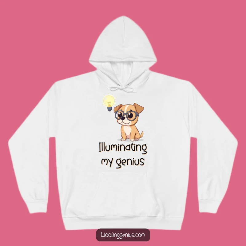 Funny Dog Genius Hoodie - Cozy & Comical for the Brilliant Mind