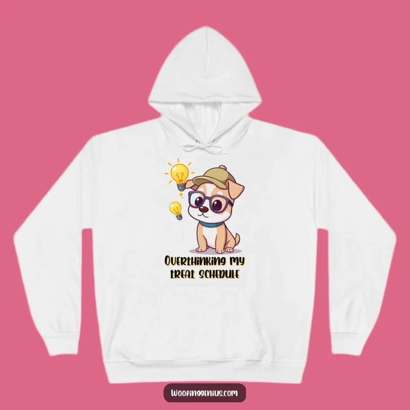 Funny Genius Dog Hoodie: Smart Thinker Pup, Cozy Intellectual Gift