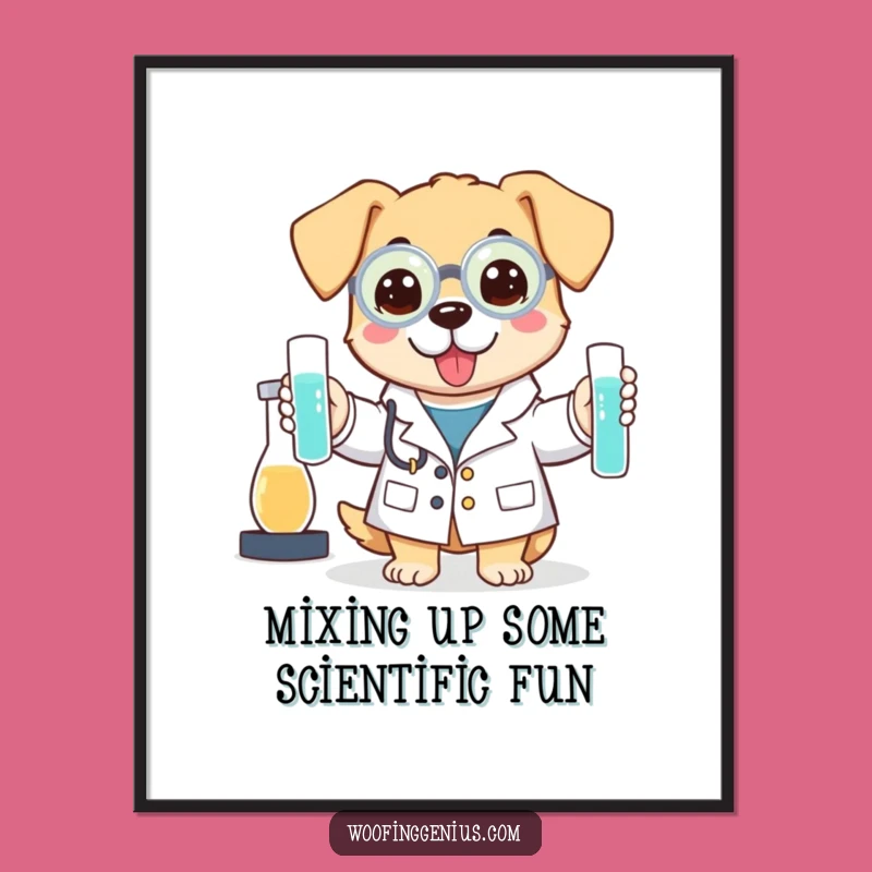 Funny Free Printable Science Dog Wall Art: Quirky DIY Downloadable Decor for Labs!
