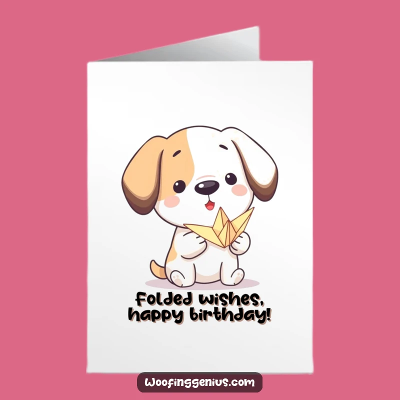 Origami Dog Birthday Card: Free Printable for the Artistic Soul