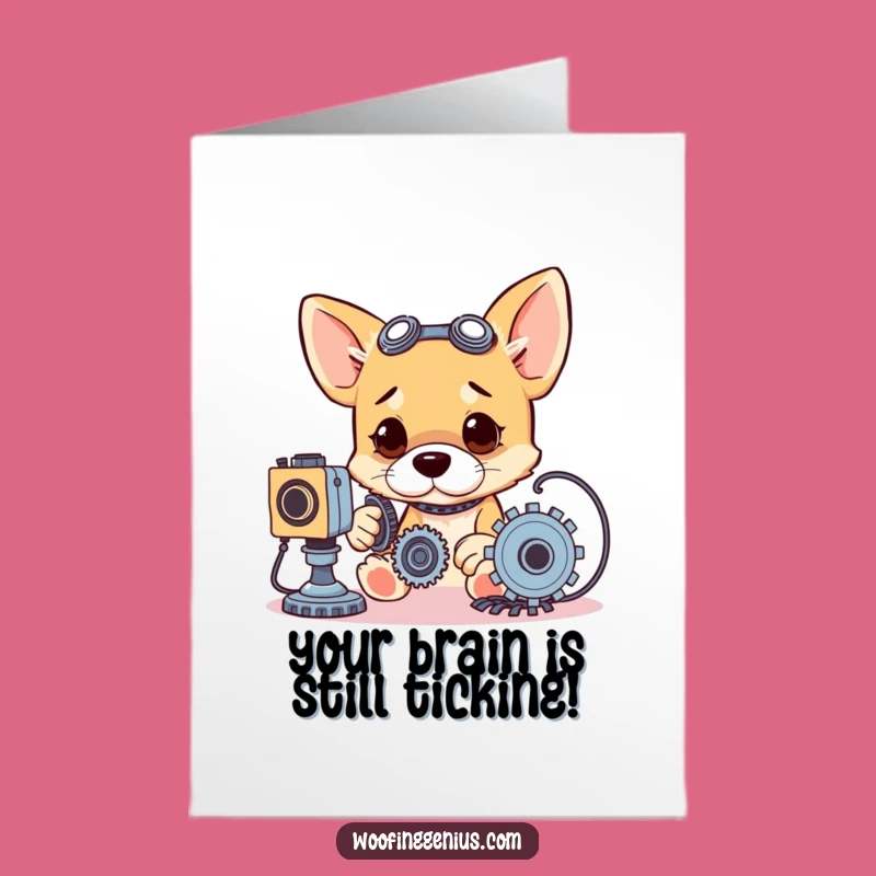 Free Printable Mechanic Dog Birthday Card: Funny DIY Downloadable Gift for Gearheads!