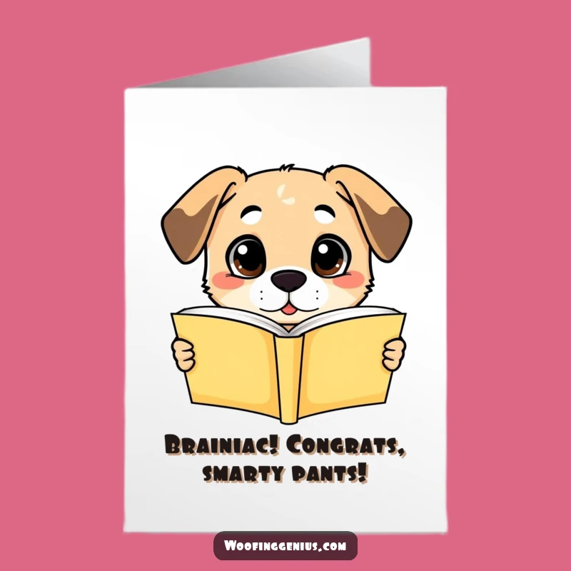 Free Printable Congrats Card: Smart Dog Learns Quick LOL Downloadable Gift