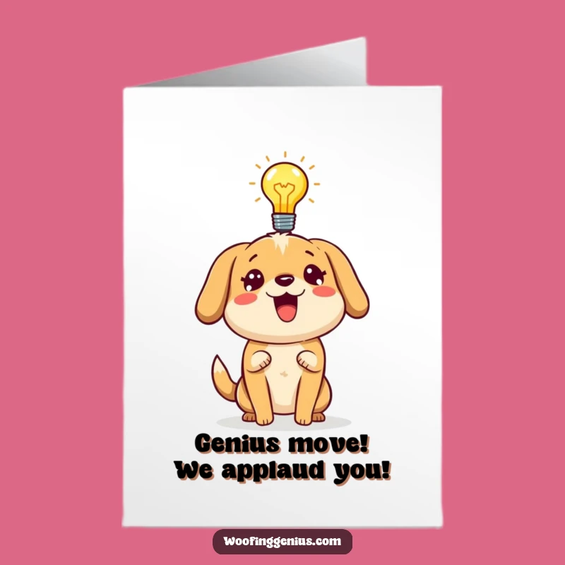 Free Printable Congrats Card: Smart Dog Idea - Hilarious Downloadable Gift!