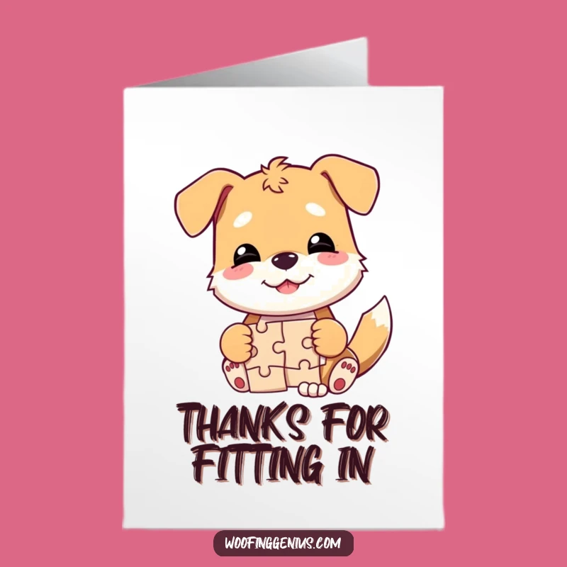 Free Printable Thank You Card: Clever Dog Puzzle Solver Hilarious Downloadable Gift
