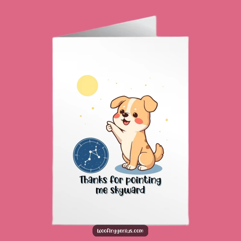 Free Printable Funny Dog Thank You Card: Grateful Pup Shows the Way, Download Thanks!