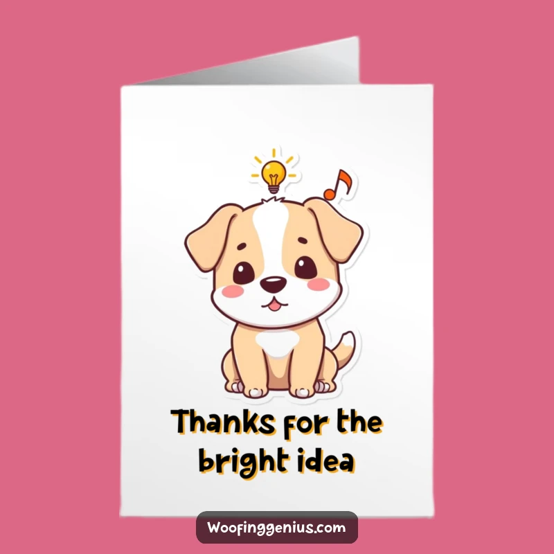 Free Printable Thank You Card: Inspired Dog Funny Musical Idea Downloadable Gift