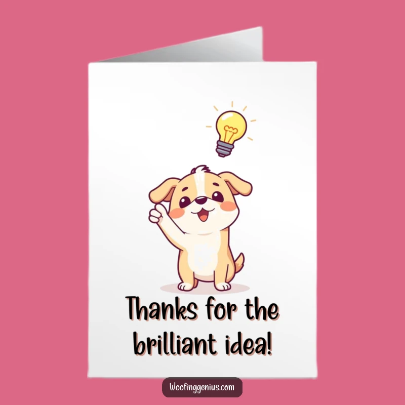 Free Printable Thank You Card: Smart Dog Idea LOL Downloadable Gift