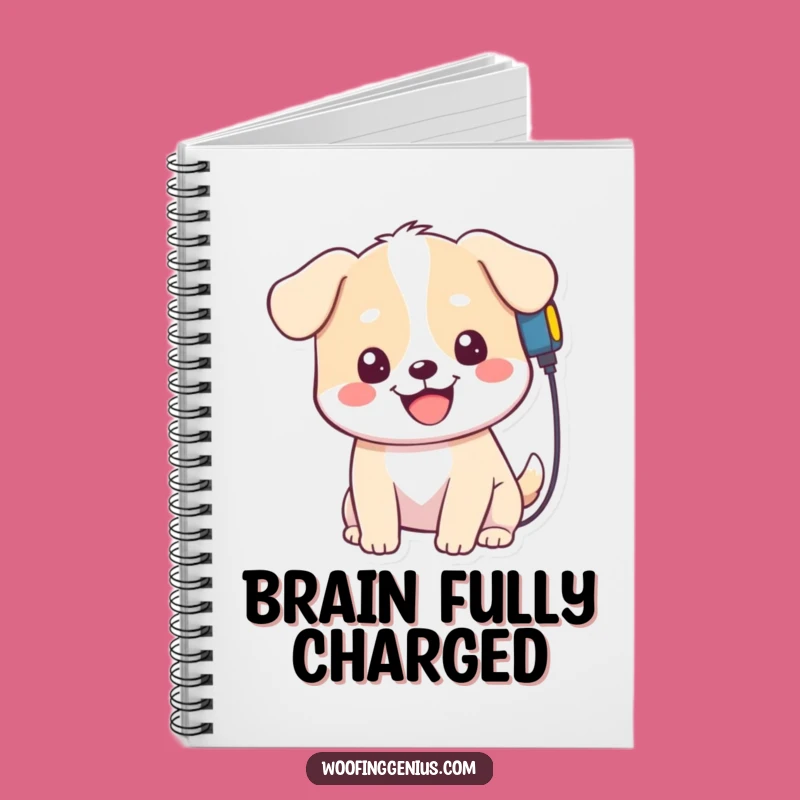 Funny Kawaii Dog Notebook: Self-Charging Journal, Creative Funny Gift