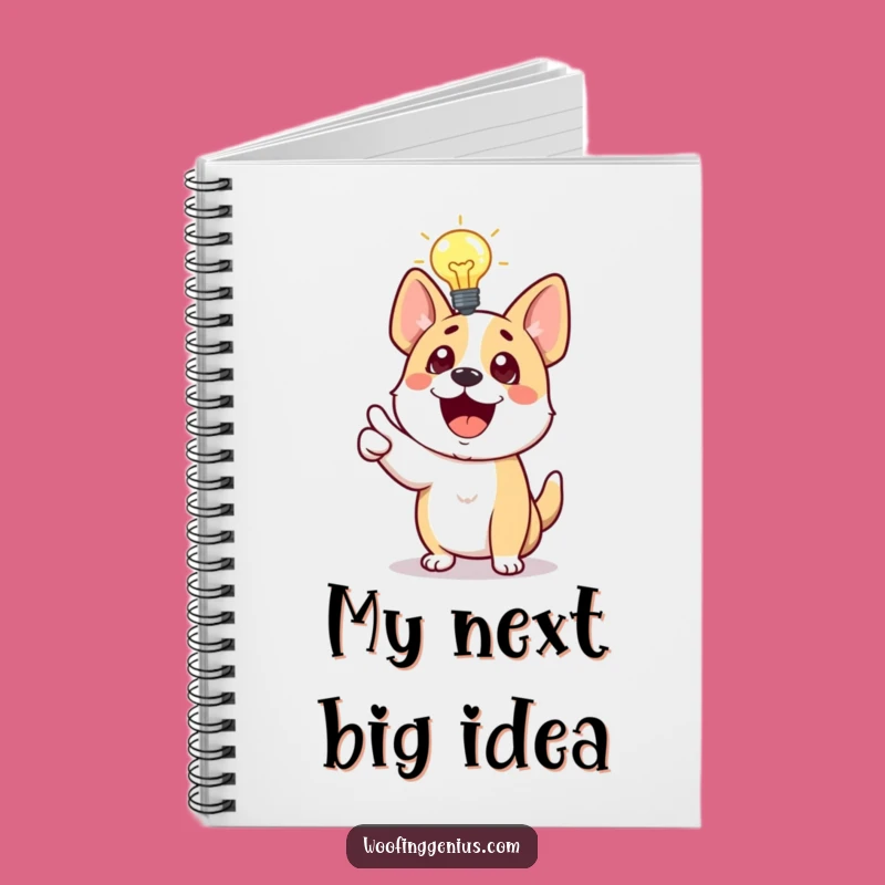 Funny Dog Idea Notebook: Smart Pup Excitement Journal Gift
