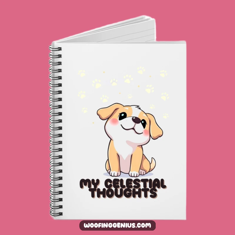 Funny Dog Paw Print Sky Notebook: Capture Ideas with Hilarious Celestial Wonder