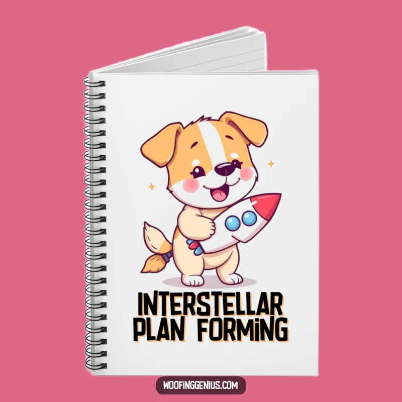 Funny Dog Rocket Notebook - Invention Journal for Future Astronauts